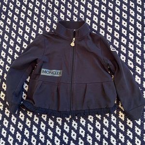Girls Moncler sweatshirt size 3 navy